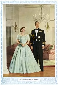 Images Dated 14th October 2011: Portrait of The Queen and the Duke of Edinburgh