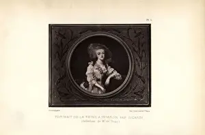 Eloffe Prints: Portrait of Queen Marie Antoinette at Trianon by Sicardi