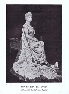 Teck Gallery: Portrait of Queen Mary, consort to King George V, 1925