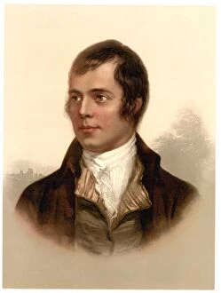 Scot Land Collection: Portrait of Robert Burns, Ayr, Scotland
