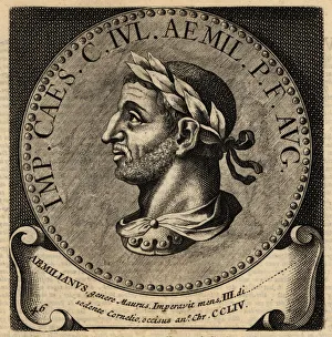 Coin Prints: Portrait of Roman Emperor Aemilian