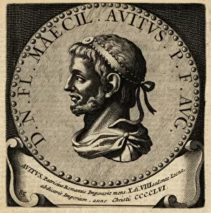 Coin Gallery: Portrait of Roman Emperor Avitus