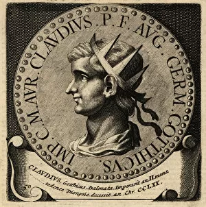 Roomsche Collection: Portrait of Roman Emperor Claudius II