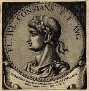 Images Dated 7th October 2019: Portrait of Roman Emperor Constans I