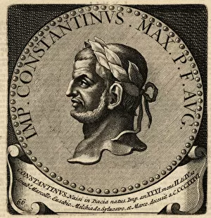 Constantine Collection: Portrait of Roman Emperor Constantine the Great