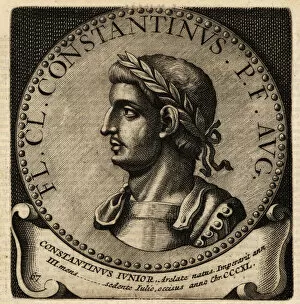 Portrait of Roman Emperor Constantine II