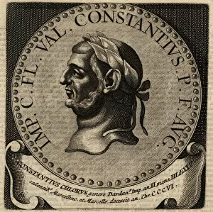 Roomsche Collection: Portrait of Roman Emperor Constantius I