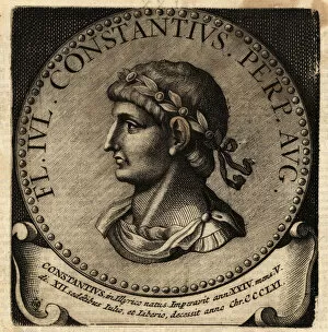 Portrait of Roman Emperor Constantius II