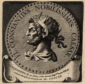 Portrait of Roman Emperor Constantius II