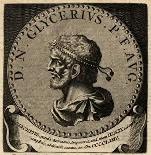 Portrait of Roman Emperor Glycerius