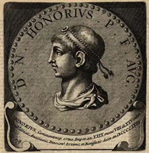 Images Dated 7th October 2019: Portrait of Roman Emperor Honorius