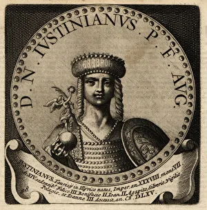 Junior Prints: Portrait of Roman Emperor Justinian I