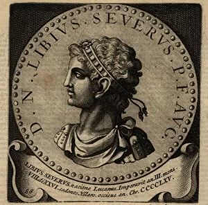 Token Collection: Portrait of Roman Emperor Libius Severus