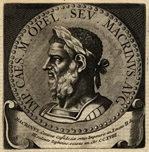 Portrait of Roman Emperor Macrinus