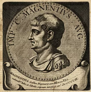 Images Dated 7th October 2019: Portrait of Roman Emperor Magnentius