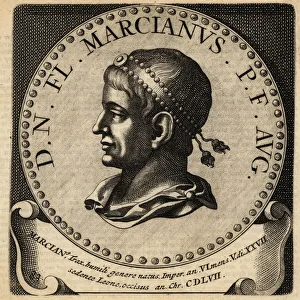 Anicius Collection: Portrait of Roman Emperor Marcian