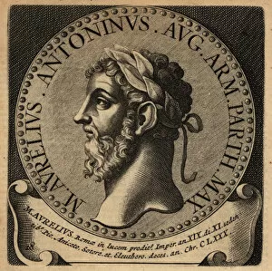 Portrait of Roman Emperor Marcus Aurelius