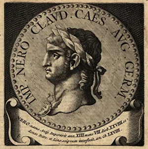 Henri Prints: Portrait of Roman Emperor Nero