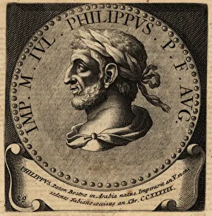 Coin Prints: Portrait of Roman Emperor Philip the Arab