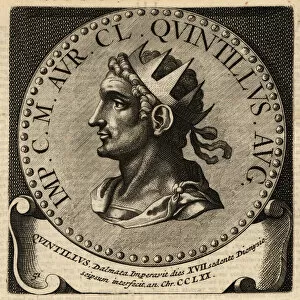 Roomsche Collection: Portrait of Roman Emperor Quintillus