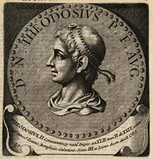 Caesars Collection: Portrait of Roman Emperor Theodosius II