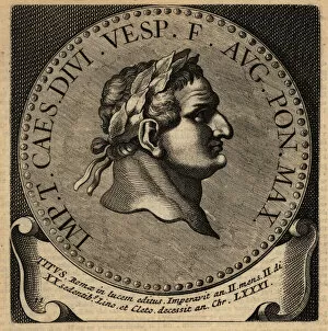 Portrait of Roman Emperor Titus