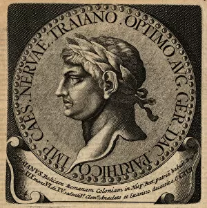 Aelius Collection: Portrait of Roman Emperor Trajan