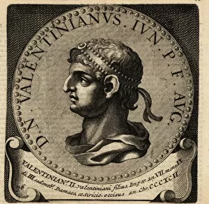 Caesars Collection: Portrait of Roman Emperor Valentinian II