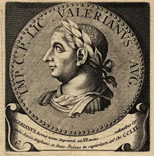 Coin Prints: Portrait of Roman Emperor Valerian