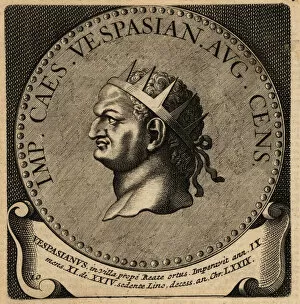 Portrait of Roman Emperor Vespasian