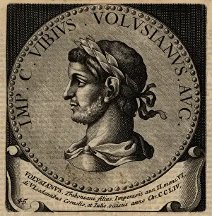 Aemilianus Prints: Portrait of Roman Emperor Volusian