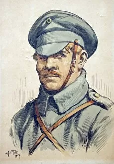 Images Dated 28th October 2017: Portrait of a Russian soldier