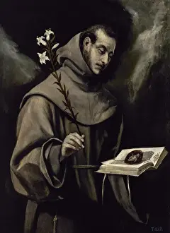 Lisbon Prints: Portrait of Saint Anthony of Padua (1195-1231), ca. 1580