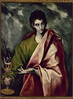 Hold Collection: Portrait of Saint John the Evangelist, ca. 1605, by El