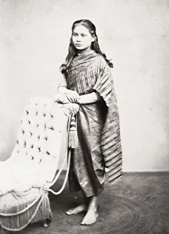 Portrait of a Siamese, Thai, girl; Siam, Thailand