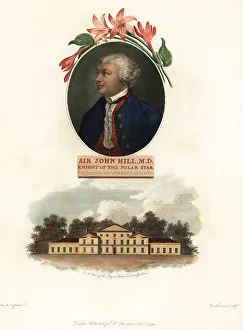 Portrait of Sir John Hill, naturalist and botanist