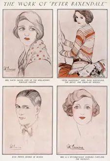 Basil Prints: Portrait sketches by