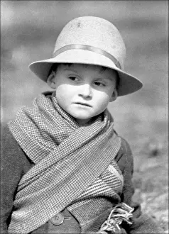 Chilly Prints: Portrait of a small boy in Devon