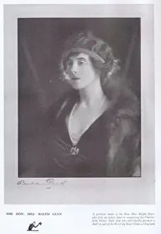Glyn Prints: A portrait of the society lady Mrs Ralph Glyn, London, 1922