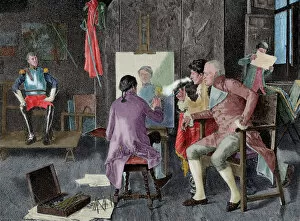 The Portrait, by spanish painter, Luis Jimenez Aranda (1845
