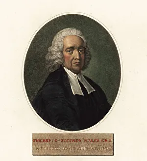 William Hopwood Prints: Portrait of Stephen Hales, chemist and inventor