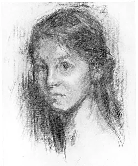 Fairly Prints: Portrait study of a fairly young girl, identity unknown. Date: circa 1926