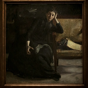Images Dated 11th July 2015: Portrait of the Swedish painter Eva Bonnier (1857-1909)
