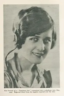 Portrait of a telephone girl