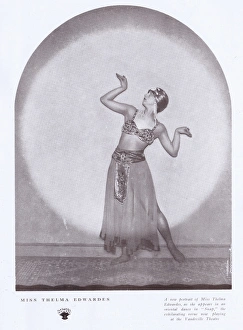 Images Dated 6th May 2016: A portrait of the Thelma Edwardes in her oriental dance in S