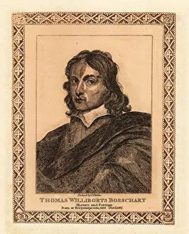 Tinted Prints: Portrait of Thomas Williboirts Bosschaert, Dutch-born Flemish Ba