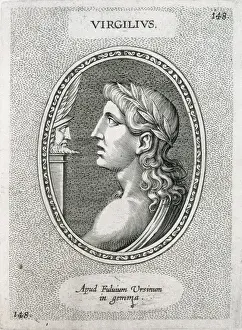 Imagines Prints: Portrait of Virgil from the book Illustrium