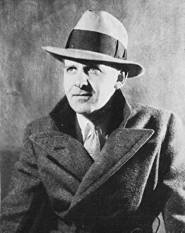 A portrait of Walter Winchell, the Boswell of Broadway, 1930