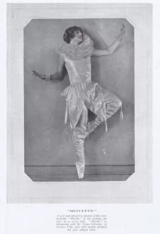 A portrait of the well-known dancer Olivette