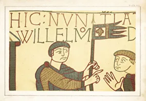 Needlework Prints: Portrait of William, Duke of Normandy, with his banner
